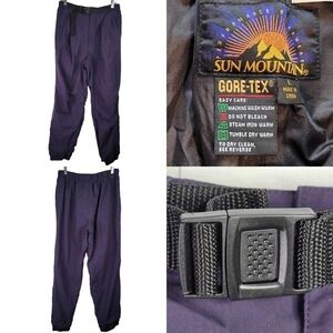 Sun Mountain Waterproof Golf Pants Mens Size Large Black 32X32 Tech